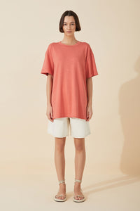 Red Organic Cotton Hemp T-Shirt