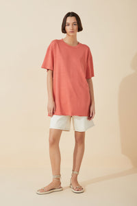 Red Organic Cotton Hemp T-Shirt