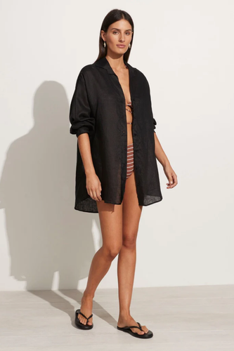 Tortuga Linen Shirt Dress