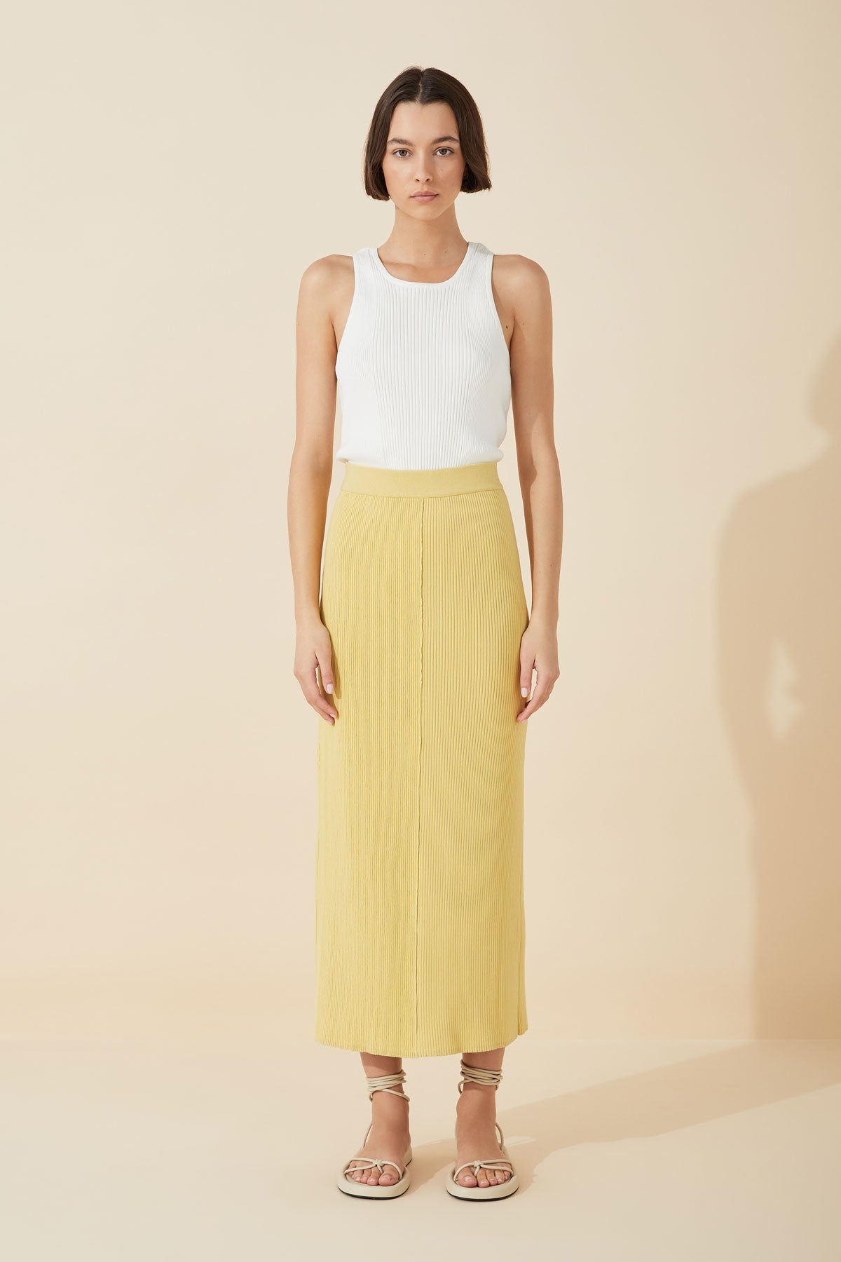 Citrus Knitted Organic Cotton Blend Skirt - US12 LEFT LAST ONE