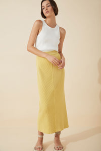 Citrus Knitted Organic Cotton Blend Skirt - US12 LEFT LAST ONE