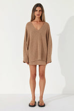 Load image into Gallery viewer, Almond Cotton Blend Knit Jumper
