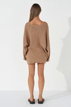 Load image into Gallery viewer, Almond Cotton Blend Knit Jumper