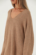 Load image into Gallery viewer, Almond Cotton Blend Knit Jumper