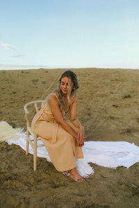 Tallulah Dress / apricot gauze - SIZE L LEFT IN STOCK