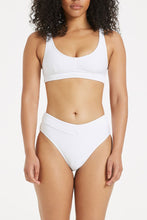 Load image into Gallery viewer, Signature Waistband Bralette Top / white - US4 &amp; US10 LEFT IN STOCK