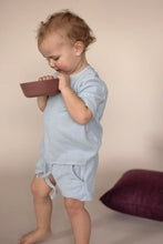 Load image into Gallery viewer, Terry Toweling Tee / sea blue