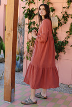 Load image into Gallery viewer, Gauze Cecelia Dress / persimmon - 3X LEFT IN STOCK