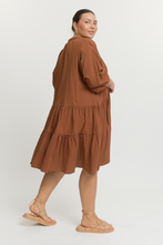 Load image into Gallery viewer, Avalon Smock Dress / chocolate