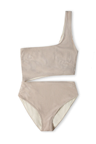 Cocoa Stripe One Piece