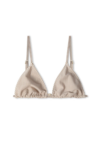 Cocoa Stripe Triangle Top