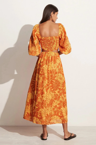 Nadiva Midi Dress / zani burnt orange