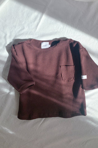 Slouch Waffle Long Sleeve / coco