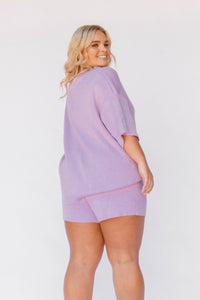 Alex Knit Shorts / periwinkle - L/XL LEFT IN STOCK