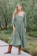 Load image into Gallery viewer, Gauze Phoebe Dress / moss - L &amp; XL LEFT IN STOCK