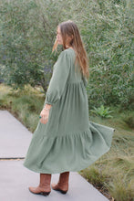 Load image into Gallery viewer, Gauze Phoebe Dress / moss - L &amp; XL LEFT IN STOCK