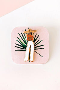 Peaceful Morocco enamel pin