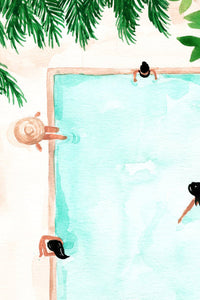 Pool Day art print