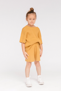 Mini Alex Knit Set / mustard