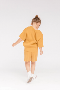 Mini Alex Knit Set / mustard