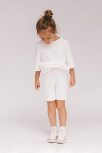 Mini Alex Knit Set / white