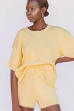 Load image into Gallery viewer, Alex Knit Shorts / lemon - L/XL LEFT IN STOCK