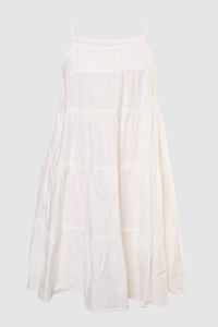 Zahil Pintuck Dress / white