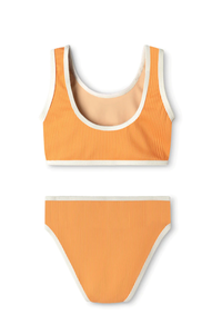 Mini Rib Scoop Bikini / tangerine - SIZE 4T LEFT LAST ONE