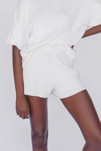 Load image into Gallery viewer, Alex Knit Shorts / white - M/L &amp; L/XL LEFT IN STOCK