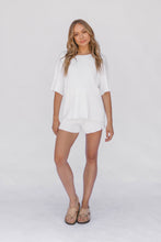 Load image into Gallery viewer, Alex Knit Shorts / white - M/L &amp; L/XL LEFT IN STOCK