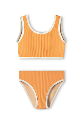Mini Rib Scoop Bikini / tangerine - SIZE 4T LEFT LAST ONE