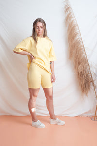 Classic Ribbed Tee / lemon - SIZE US8 LEFT LAST ONE