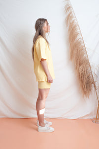 Classic Ribbed Tee / lemon - SIZE US8 LEFT LAST ONE