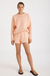 Shell Cotton Blend Knitted Shorts