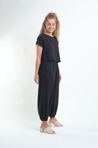 Linen Keith Top / black