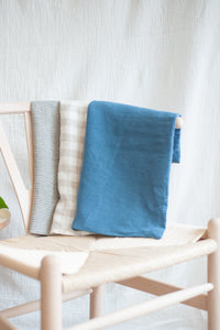 Linen Pillow Case / steel blue