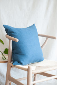 Linen Pillow Case / steel blue