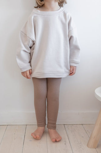 Ribbed Legging / cappuccino