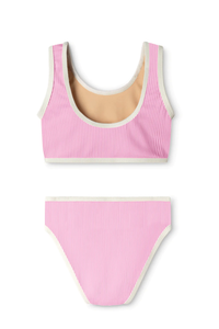 Mini Rib Scoop Bikini / sea pink