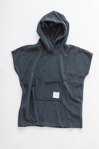 Terry Toweling Poncho / navy